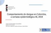 Comportamiento de dengue en Colombia, a semana …observatoriosaludcauca.gov.co/wp-content/uploads/2019/12/... · 2019-12-31 · Comportamiento epidemiológico de dengue 2018 –