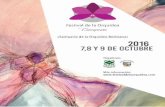 programa festival de la orquidea-septiembre...Reservas en las oﬁcinas de INFOTUR del municipio de Concepción (Plaza Principal). Contacto con Hugo Antelo, Cel. (+591) 61360392. Sugerencia: