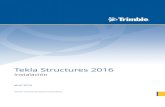 Tekla Structures 2016...en una máquina virtual ejecutada en el servidor. El uso de Tekla Structures desde el servidor garantiza que todos los usuarios de un proyecto utilicen la misma