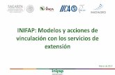 INIFAP: Modelos y acciones de vinculación con los servicios deºl... · 2017-03-30 · Los modelos empleados durante el periodo de inicio de la investigación agrícola, pecuaria