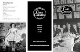 Primeros Segundos Postres - Casa Carmen · 2020-01-10 · POSTRES Ensalada de frutas Copa de helados de la casa Mojito en texturas (espuma de mojito, helado de limón, gelatina de