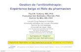 Gestion de l'antibiothérapie: Expérience belge et Rôle du ... › conferences › 2015 › Alger... · 9/5/2015 Actvités de Pharmacie clinique - Algérie 1 Gestion de l'antibiothérapie: