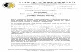 Academia Nacional de Medicina de México Acta de …2020/02/19  · novedosa técnica de cateterización percutánea de un vaso, sin embargo, él no es quien da inicio a la radiología