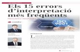 ISO 9001:2015 Els 15 errors d’interpretació més freqüents · grau de control a aplicar-los. No hi ha res de nou. 4.1.2. Sobre la “avaluació, selecció i reavaluació dels
