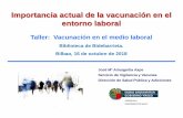 Importancia actual de la vacunación en el entorno laboral › contenidos › informac... · • “Nuevas vacunas" son especialmente urgentes en la sociedad actual, en la que el