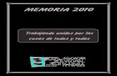 MEMORIA 2010 - rondilla.org rondilla 2010.pdf · Punto 2º.- Acta de la Asamblea Ordinaria de 2009. Se aprueba por asentimiento de los 47 socios/as presentes el Acta de la 40ª Asamblea