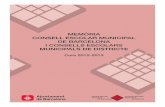 MEMÒRIA CONSELL ESCOLAR MUNICIPAL DE BARCELONA I … · Edició d’un opuscle i un cartell per l’alum-nat – Informació a càrrec dels Punts JIP en els instituts que disposen