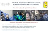 Cursado de Alta Especialidad en Mínima Invasión, Endourología y … · 2017-12-26 · Cursado de Alta Especialidad en Mínima Invasión, Endourología y Cirugía Robótica en Urología