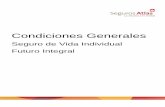 Condiciones Generales - Seguros Atlas · 2020-06-11 · Seguro de Vida Individual Futuro Integral . Paseo de los Tamarindos No. 60 P.B Col. Bosques de las Lomas Ciudad de México