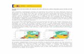 Predicción de intrusión de masas de aire africano sobre España para el día 27 de … · 2019-06-26 · sureste, centro y norte peninsular y en el rango 10-20 μg/m3 en las islas