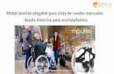 Motor auxiliar plegable para sillas de ruedas manuales ... · CONFIDENTIAL –Do Not Distribute e mpulse R20 es un asistente eléctrico plegable que se acopla a la silla de ruedas