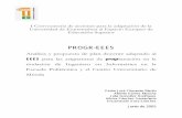 PROGR-EEES · I Convocatoria de acciones para la adaptación de la Universidad de Extremadura al Espacio Europeo de Educación Superior PROGR-EEES Análisis y propuesta de plan docente