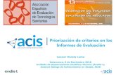 Priorización de criterios en los Informes de Evaluaciónfundaciongasparcasal.org/ficheros/aeets-xiii/aeetsXIII-leonorVarela.pdf · Actividad dirigida a ordenar ítems o actividades