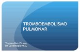 TROMBOEMBOLISMO PULMONAR - CardioTeca · GAMMAGRAFÍA V/Q PULMONAR Alergia contraste, embarazadas, ins.renal Estudio PIOPED I VPN: 97% Sólo dx: 30-50% casos Diagnóstico: pruebas