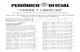 PERIÓDICO OFICIALDirector: M. C. Matías Quiroz Medina El Periódico Oficial “Tierra y Libertad” es elaborado en los Talleres de Impresión de la Coordinación Estatal de Reinserción