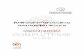 PLANIFICACIÓN PRÁCTICAS CLÍNICAS CURSO ACADÉMICO 2017/2018 GRADO … › data › cont › docs › 11-2017-09-10... · 2017-09-10 · Planificación Docente de la Titulación