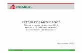 Tercer Informe Trimestral 2011-versión final...Mexicanos, por medio de la Secretaría de Energía el Tercer Informe Trimestral 2011, mismo que se difundirá a la ciudadanía a través