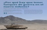 Mayor Gonzalo Báez, Ejército Argentino · 2019-12-19 · ¿Por qué hay que tener tanques de guerra en el nuevo milenio? Mayor Gonzalo Báez, Ejército Argentino Artículo publicado