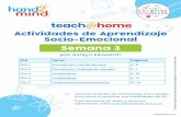teach home · Juega al BINGO de las emociones (páginas 4-5). Cuando se nombren las diferentes emociones, pídale a los niños que hablen de sus emociones. Use este juego para iniciar