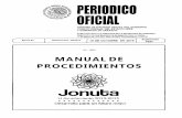 No.- 4601 MANUAL DE PROCEDIMIENTOSperiodicos.tabasco.gob.mx/media/periodicos/7627_sup.pdf10 DE OCTUBRE DE 2015 PERIODICO OFICIAL 5 I. INTRODUCCIÓN El presente manual tiene por objetivo