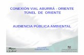 CONEXIÓN VIAL ABURRÁ - ORIENTE TÚNEL DE ORIENTE …cornare.gov.co/Audiencias_Publicas/Caracter_Ambiental/Tunel_de_O… · RESULTADOS DE LA ACTUALIZACION DE ESTUDIOS 2009 – 20
