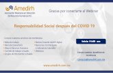 Responsabilidad Social después del COVID 19 · 2020-05-28 · Responsabilidad Social después del COVID 19 Conoce nuestros servicios de membresía: Bolsa de trabajo Barra de Consultoría