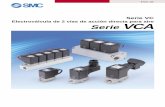 Serie VC SerieVCAcontent2.smcetech.com/pdf/VCA-A_ES.pdfConforme a V-0 Supresor de picos de tensión integrado Circuito rectificador integrado (AC) Tamaño reducido bobina ... 1/2 (15A)