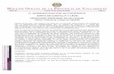B OFICIAL DE LA PROVINCIA DE VALLADOLID - CYL · 2020-02-17 · Comercio y Turismo y de las Oficinas Territoriales de Trabajo de las Delegaciones Territoriales de la Junta de Castilla