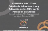 RESUMEN EJECUTIVO Estudio de Infraestructura y Adopción de ... · La Asociación Mexicana de Internet (Amipci) presenta el primer estudio de Infraestructura tecnológica y la adopción