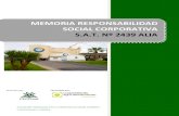 MEMORIA RESPONSABILIDAD SOCIAL CORPORATIVA S.A.T. Nº … · permanente y constituye una seña de identidad de la Región de Murcia pues no en vano, supone uno de los principales