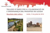 Presentación de PowerPoint - Lleida · 2017-10-18 · Ens trobem en el període inicial de redacci ... respectar en cada unitat. 3. Preservació i millora, els dos grans objectius