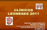 LEONESES 2011 CLأچNICOS Servicio de Medicina Interna CAULE 2011-05-14آ  Pequeأ±o derrame pleural izdo