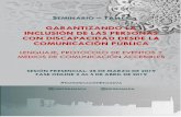 GARANTIZANDO LA INCLUSIÓN DE LAS PERSONAS CON … · SESIÓN PRESENCIAL: GRANADA 28 DE MARZO DE 2019 9.30 ... Eventos por la Universidad Europea de Madrid. ... Máster en Comunicación