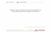 GUÍA DE FARMACOVIGILANCIA EN INVESTIGACIÓN CLÍNICA · 2020-06-17 · COMISIÓN DE EVIDENCIA Y MANEJO DE RIESGOS CENTRO NACIONAL DE FARMACOVIGILANCIA GUÍA DE FARMACOVIGILANCIA