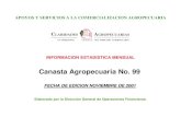 Canasta Agropecuaria 99 - info.aserca.gob.mx · dec1 16.69 16.38 16.68 15.55 -.-jan2 16.90 16.60 16.90 15.79 -.-dls. / ton. 2001-02 1a. 2a. 3a. 4a. 5a. sep1 360.46 355.61 -.-oct1