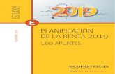 PLANIFICACIÓN · PLANIFICACIÓN DE LA RENTA 2019. 100 APUNTES REAF Asesores Fiscales · Consejo General de Economistas de España PLANIFICACIÓN DE LA RENTA 2019.