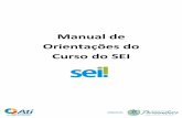 Manual de Orientações do Curso do SEI · 1.2. Principais facilidades do SEI ... proporcionando a virtualização de processos e documentos, permitindo atuação simultânea de várias
