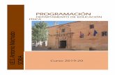 PROGRAMACIÓNiesantoniomachado.centros.educa.jcyl.es/.../Prog.... · 3 1.- INTRODUCCIÓN La programación del curso 2019/20 del departamento de Educación Física para la etapa de