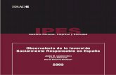 Observatorio de la Inversión Socialmente Responsable en …...Observatorio de la Inversión Socialmente Responsable en España - 2003 7 1. Presentación Ésta ya es la cuarta edición