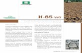 H-85 - Agrozar...H-85 WG Fundamento técnico El suelo es un o rganismo vi vo muy co mplejo, en él se desar rollan fenómenos físicos, químicos y microbiológicos esenciales pa ra