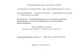 PROVINCIA DE ENTRE RIOS CONSEJO FEDERAL DE ... - CFIbiblioteca.cfi.org.ar/wp-content/uploads/sites/2/2010/01/47812.pdf · CONSEJO FEDERAL DE INVERSIONES (CFI) PROGRAMA EDUCACION,