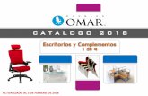 C A T A L O G O 2 0 1 8 - Muebles Omarmueblesomar.com/wp-content/uploads/2018/02/CATALOGO... · 2018-02-06 · Archivo modular Evolution Importado, de 3 gavetas, con ruedas, color