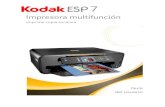 Puma UG ESP 7 · Cómo obtener ayuda 2 Guía del usuario de la impresora Kodak ESP 7 4 Siga las instrucciones que aparecen en la pantalla LCD para ver la información disponible.
