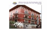 Memoria de Actividades del Centro Aragonés de Valencia 2018centroaragonesdevalencia.com/assets/programas/Memoria 2018.pdf · Conferencia “Historia y Leyenda” sobre el Santo Cáliz,
