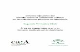 Segundo Trimestre 2012 - Consejo Audiovisual de Andalucía · elecciones autonómicas andaluzas. El alcance geográfico de las noticias está dominado por el ámbito andaluz (ya sea