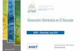 Generación Distribuida en El Salvador...1. Se le denomina Generación Distribuida a aquella que se encuentra conectada a la red de distribución y que además no participa en el Mercado