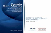Escala San Martín · 2014-05-21 · Escala San Martín | InstruccIones para la aplIcacIón InformátIca | Guía rápida 2 – Una sección INFERIOR, denominada SECCIÓN DE TRABAJO,