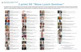 I primi 50 “Nexa Lunch Seminar” · 2017-09-15 · Hackathon Open Data Staff del Centro Nexa 27° 28/01/2015 Trasparenza della PA: nuovi risultati sui dataset pubblicati Lorenzo