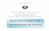 PROVINCIA DE CATAMARCA · 2020-06-27 · Marco Político – Normativo El presente Diseño Curricular para el Profesorado de Música de la Provincia de Catamarca, surge a partir de