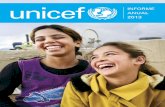 2013...INFORME ANUAL 2013 3 El Director Ejecutivo de UNICEF, Anthony Lake, conversa con unos niños en un espacio acogedor de UNICEF en Tacoblan City, Filipinas. Como parte de una